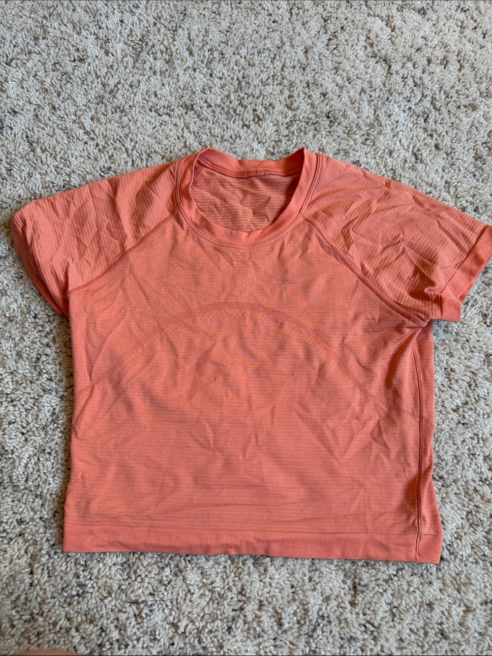 lululemon athletica Coral Short Sleeve Athletic Tee